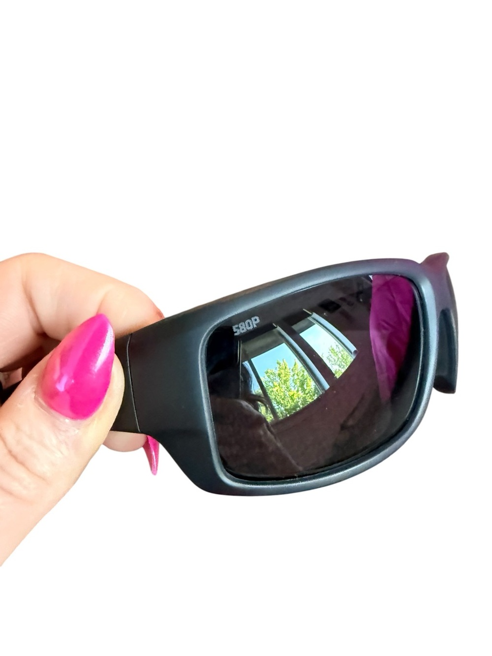 Costa Del Mar Fantail Polarized Sunglasses Matte Black Gray 580P New - Picture 4 of 14